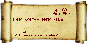 Lénárt Mónika névjegykártya